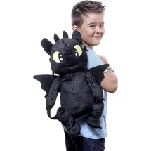Joy Toy Drachenzähmen leicht gemacht - Plüsch-Rucksack, Toothless - Schwarz