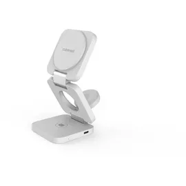 CubeNest 3in1 Faltbares Magnetisches Kabelloses Ladegerät E310, Compatible for MagSafe | Kompatibel Für iPhone 12/13/14/15/16, Apple Watch - Weiß