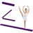 Homcom Schwebebalken Violett 210 cm