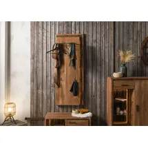 MASSIVMOEBEL24.DE Wandgarderobe 56 x 27 x 150 cm Natur