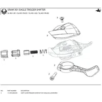 Sram X01 Eagle B2 Lunar/red - 11 g