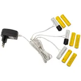 Lumineo Batterie-Ersatz 3x AA, für 3 Geräte, Batterie Eliminator - Schwarz