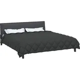 vidaXL Winterbettdecke Anthrazit 220 x 260 cm Mikrofaser