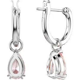 Swarovski Attract Drop-Ohrhänger, Rosane, Rhodinierte Ohrringe, mit Swarovski Kristallen im Tropfenschliff