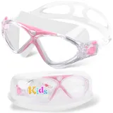 Winline Schwimmbrille Erwachsene Kinder Anti Fog Ohne Leakage deutlich Anblick UV Schutz, Professional Schwimmbrille für Herren Damen Jungen Mädchen