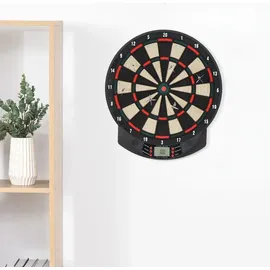 Homcom Elektronische Dartscheibe Kunststoff inkl. 6 Darts
