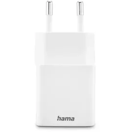 Hama Schnellladegerät, 1x USB-C 1x USB-A Mini-Ladegerät PD, 20 W weiß