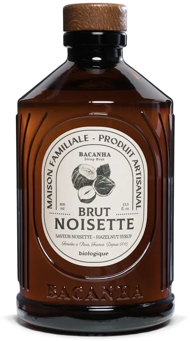 Bacanha Sirop Brut de Noisette Bio 400ml – Bio-Haselnuss-Sirup aus Frankreich