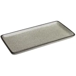 Gastronoble Olympia Mineral rechteckige Teller | 23 x 12cm | Porzellan | 12 flache Teller