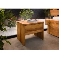 MASSIVMOEBEL24.DE Nachttisch Wildeiche 50x35x40 natur geölt JANGALI #719 |