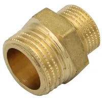 GENERAL FITTINGS - Messing Reduziernippel 1/2' auf 3/8 Zoll Übergangsnippel Reduzierung