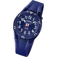 Calypso Damen Uhr Analogico K6064/3 Kunststoff PolyurethanArmbanduhr dunkelblau UK6064/3 - Dunkelblau