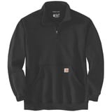 CARHARTT Quarter-Zip Sweatshirt schwarz, Größe L