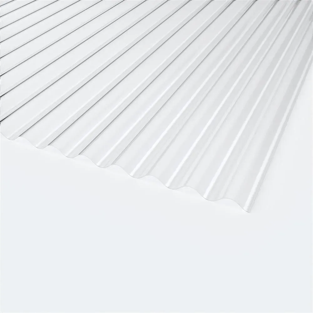 PLEXIGLAS® Resist Wellplatte 1,8mm Sinus 76/18 Farblos - Acryl 1045 x 3000