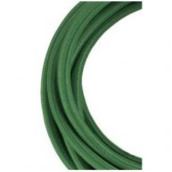 Bailey Textilkabel 2x0,75mm2, dunkel grün, 3m