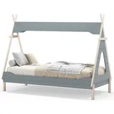 CaliCosy Etagenbett LOU 90 x 190 cm Holz lackiert Grün