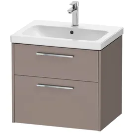 Duravit D-Code Waschtischunterschrank DC4671010430000, ,Griff Chrom, Basalt Matt, Wandhängend, Schubkästen 2, 634x555x460 mm