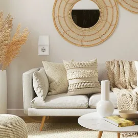 McPower Steckdosen- Set McPower Shallow Tür 2-fach Profi", 3-teilig, Klemmanschluss, weiß, matt