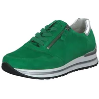 Gabor Sneaker Frauen Halbschuhe,Wechselfußbett,Komfortable Mehrweite (H),schnürschuhe,Verde/Silber (pf),41 EU / 7.5 UK - 41 EU Weit