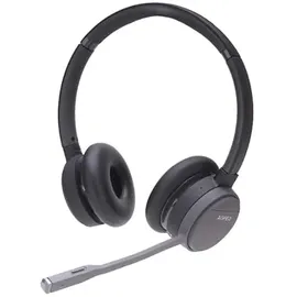 Agfeo Infinity Casque Sans fil Arceau Bureau/Centre d'appels Bluetooth Noir