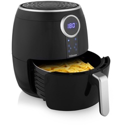 Tristar Heißluftfritteuse, 1500 W, Digitale 4,5Ltr. Um-Luft Fritteuse, Fritöse ohne Öl fettarm frittieren schwarz