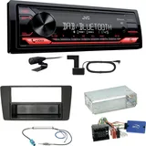 JVC KD-X272DBT DAB+ Bluetooth FLAC USB Einbauset für Skoda Yeti 5L Octavia 2