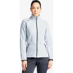 Fleecejacke Damen warm Segeln - Sailing 100 grau meliert silbergrau DE 44 / FR 46