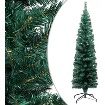 vidaXL Künstlicher Weihnachtsbaum Schlank Grün 120 cm