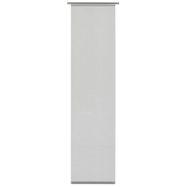 GARDINIA Flächenvorhang Stoff Uni Klettband 60 x 245 cm grau