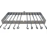 Grillpeter Drehspieß 59 cm Aluminium Edelstahl silber