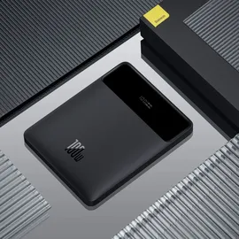 Baseus Blade 20000 mAh 100 W, 74 Wh), Powerbank, 20.000mAh, 2x USB + 2x USB-C, 100W, schwarz