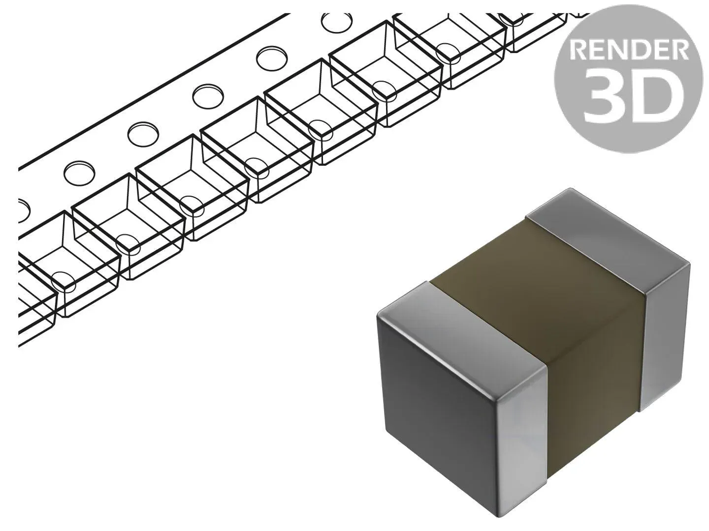 KYOCERA AVX Keramikkondensator MLCC, 4,7nF, 25V, C0G (NP0), Toleranz +/-5%, SMD, 0805, 25V