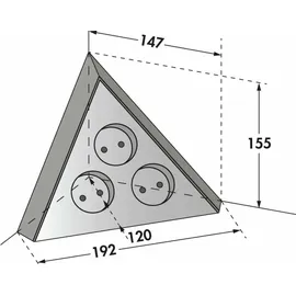 THEBO Mehrfachsteckdose 3 m Schwarz 1 St.