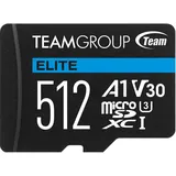 TEAM ELECTRONIC Team Group Team ELITE - Flash-Speicherkarte (SD-Adapter inbegriffen) - 512GB - A1 / Video Class V30 / UHS-I U3 512 GB, U3, UHS-I), Speicherkarte