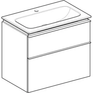 Geberit iCon Set Möbelwaschtisch mit Unterschrank, 2 Schubladen