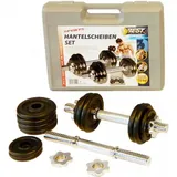 Best Sporting Kurzhantel 2er Kurzhantel Hantelkoffer Set 15 kg aus Gusseisen mit Stellringen, Hanteln verstellbar für Männer und Frauen