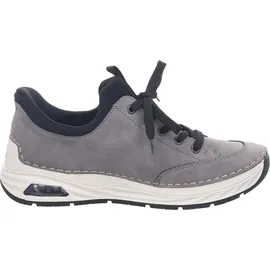 Rieker Damen Sneaker Grau/Schwarz 38