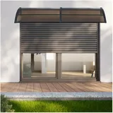 [en.casa] Vordach Mellerud 240 x 100 cm braun