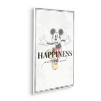 KOMAR Disney Keilrahmenbild im Echtholzrahmen - Mickey Be Kind - Größe 40 x 60 cm - Kinderzimmer, Leinwandbild, Wandbild