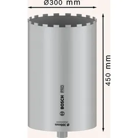 Bosch PRO Nassbohrkrone Diamantbohrer 300 x 450 mm 1 Stück
