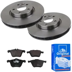 ATE Bremsensatz, Scheibenbremse vorne rechts links belüftet 300mm für LAND ROVER FORD VOLVO LR007055 31202331 30769056 1420-22301