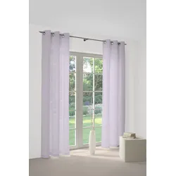Wirth Vorhang »Peschiera«, (1 St.), echtes Seiden-Garn verwebt Wirth flieder 145 cm