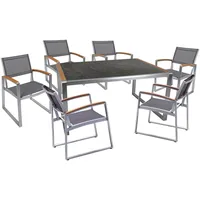 Garden Pleasure Averna Set 7-tlg. Grau