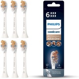 Philips A3 Premium All-in-One HX9096/10) Standard-Bürstenköpfe für die elektrische Zahnbürste – 6er-Pack Philips Sonicare Ersatz-Bürstenköpfe in Weiß (Modell