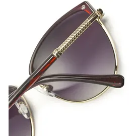 LASCANA Damen Sonnenbrille dunkelrot-goldfarben Gr.