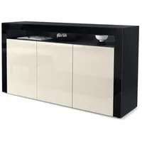 Vladon Sideboard, Creme, 155x92x40 cm, Wohnzimmer, Kommoden & Sideboards,