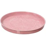 Dekoteller RETRO rosa (H 3 cm) - H 3 cm