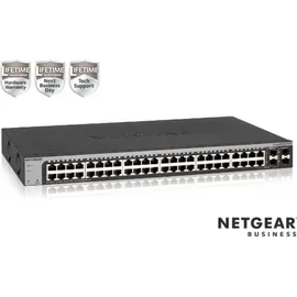 Netgear 48-Port Gigabit Ethernet Smart Switch (GS748T): Managed, optional mit 1 Jahr Insight Cloud Management, mit 2 1G SFP und 2 1G Combo, Desktop- oder Rack-Befestigung