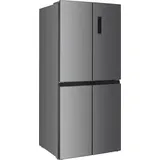 Beko GNO46623MXPN Side-by-Side, Kühlschrank, Gefrierschrank, 466 l Gesamtvolumen, 291 Liter Kühlbereich, 175 Liter Gefrierbereich, Multifunktionsdisplay, HarvestFresh, 18 l Chiller-Zone, Edelstahl