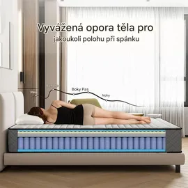 matoresu 7-Zonen-Matratze BG10SL-DE 90 x 200 cm H2 | H3
